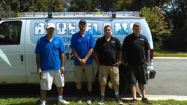 Blue Flame Heating & Cooling Logo