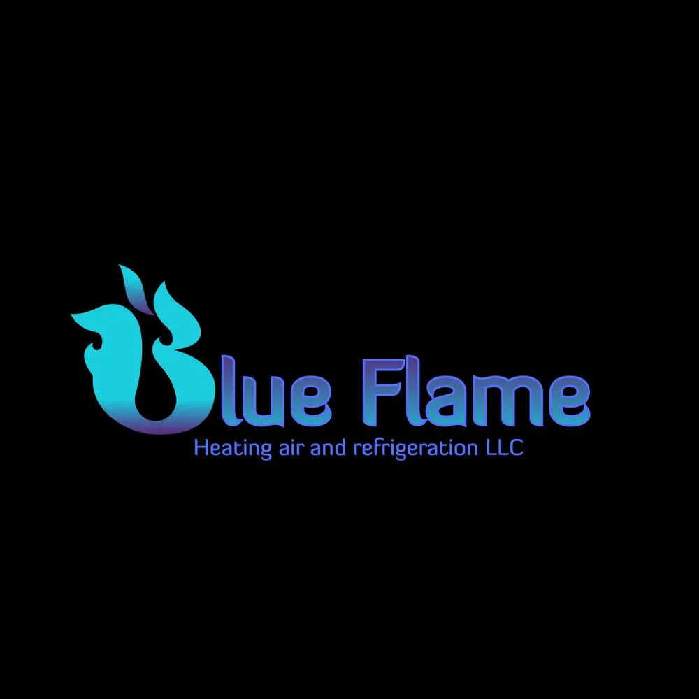 Slide of Blue Flame Heating Air and Refrigeration