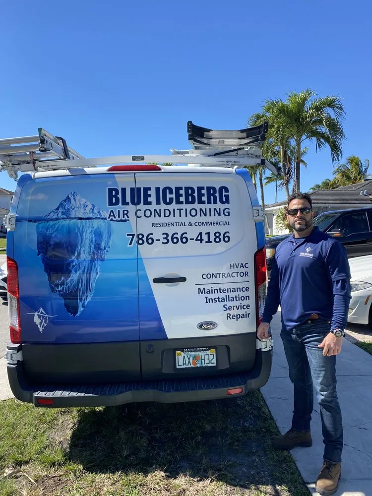 Slide of Blue Iceberg