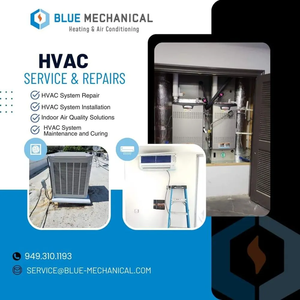 Slide of Blue Mechanical Heating & Air Conditioning