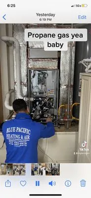 Blue Pacific Heating & Air Logo