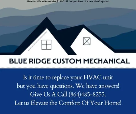 Blue Ridge Custom Mechanical Logo