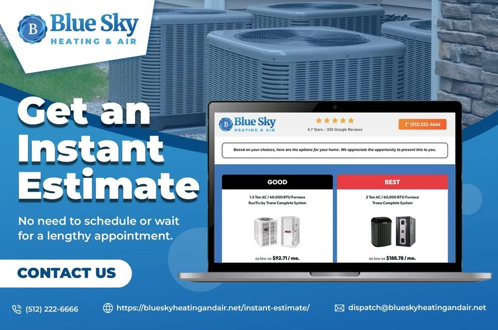 Slide of Blue Sky Heating and Air