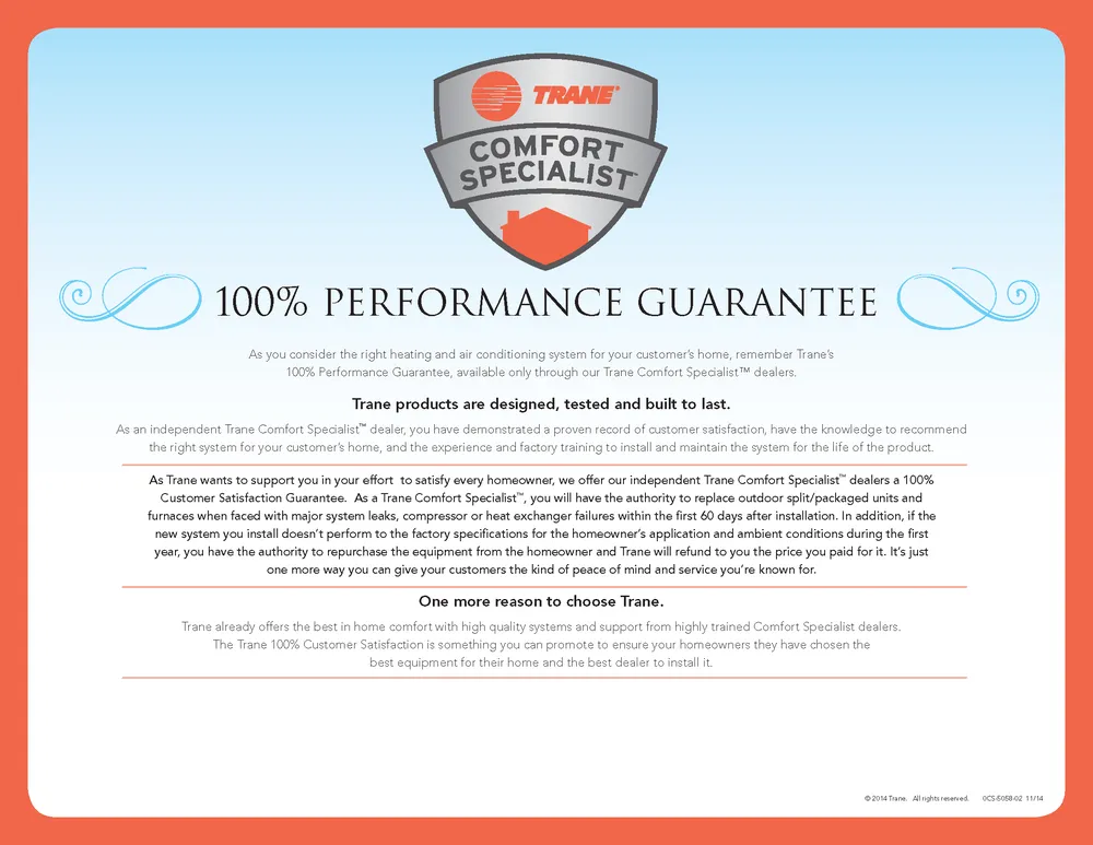 Slide of Blue Sky Heating and Air