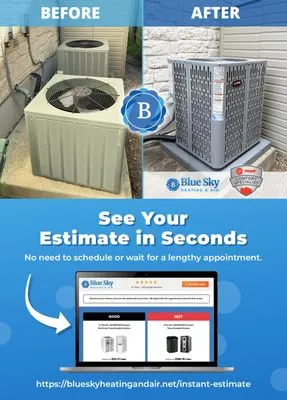 Blue Sky Heating and Air Logo