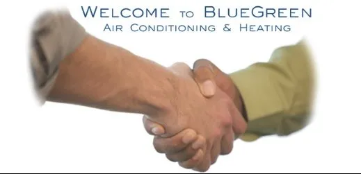 BlueGreen Air Conditioning and Heating Logo