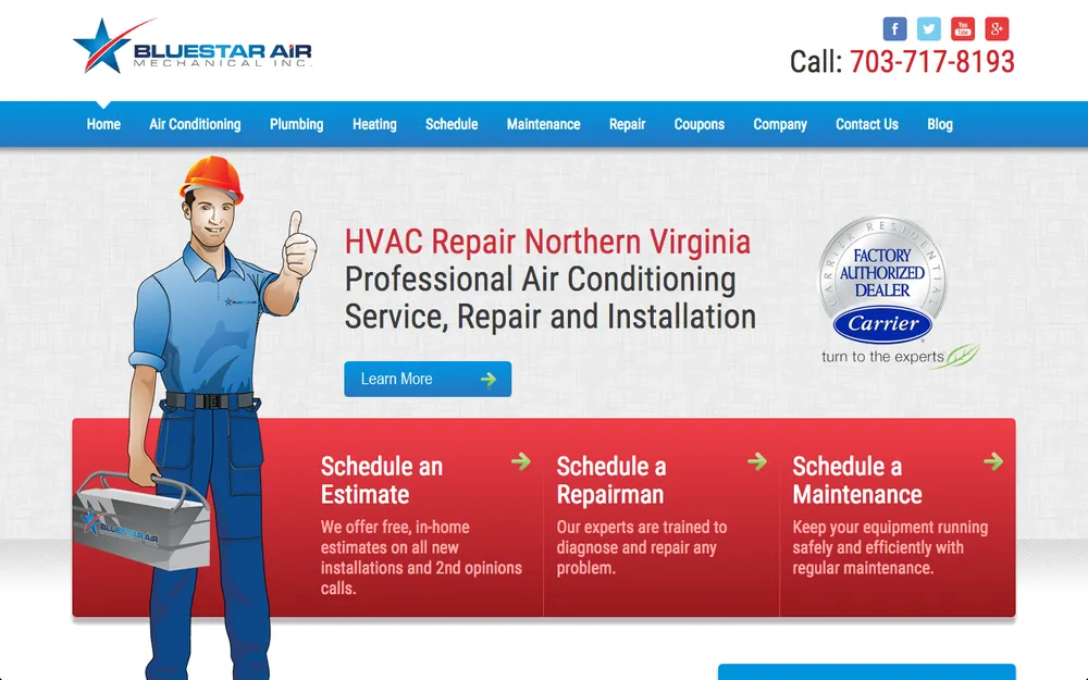 Slide of BlueStar Air Mechanical