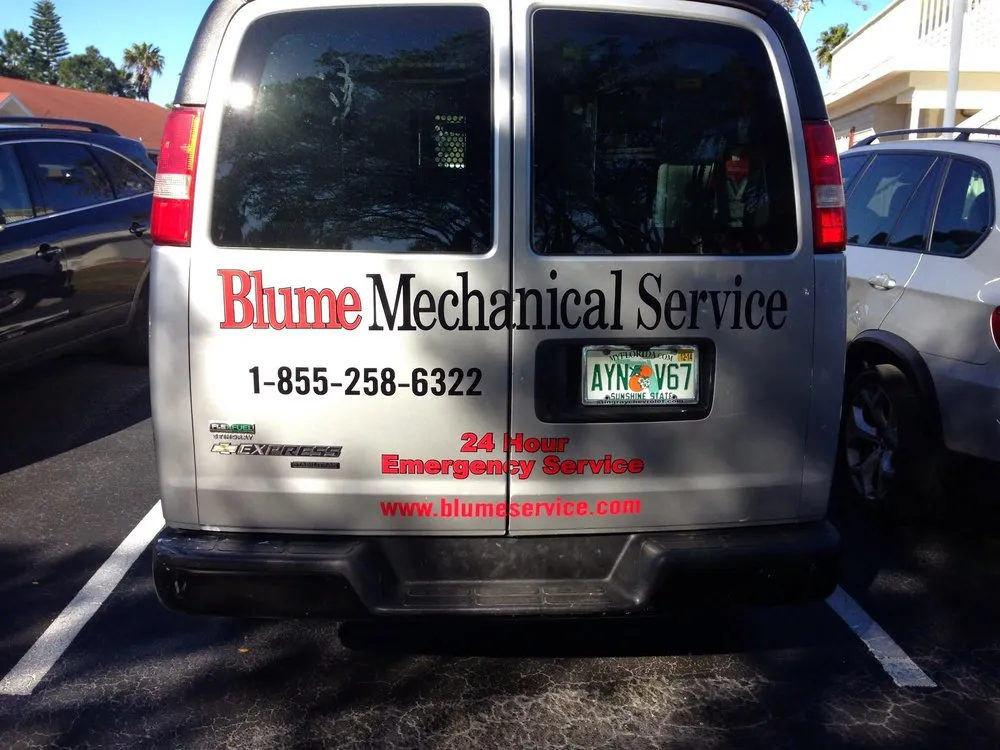 Slide of Blume Mechanical Service