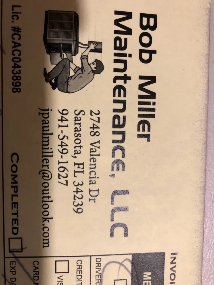 Slide of Bob Miller Maintenance