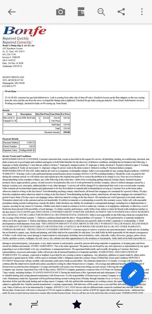 Slide of Bonfe's Plumbing Heating & Air Service