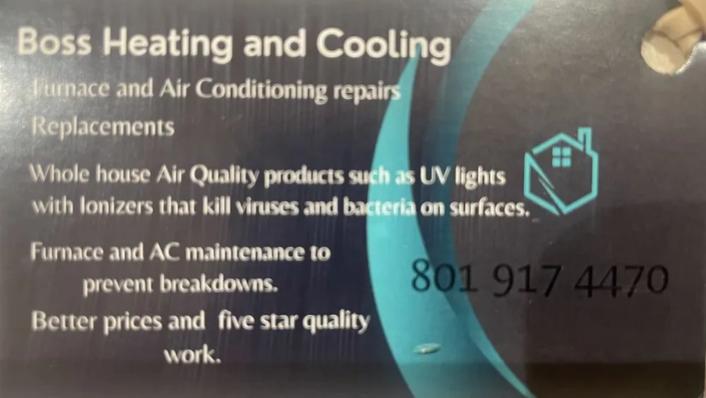 Slide of Boss Heating and Cooling