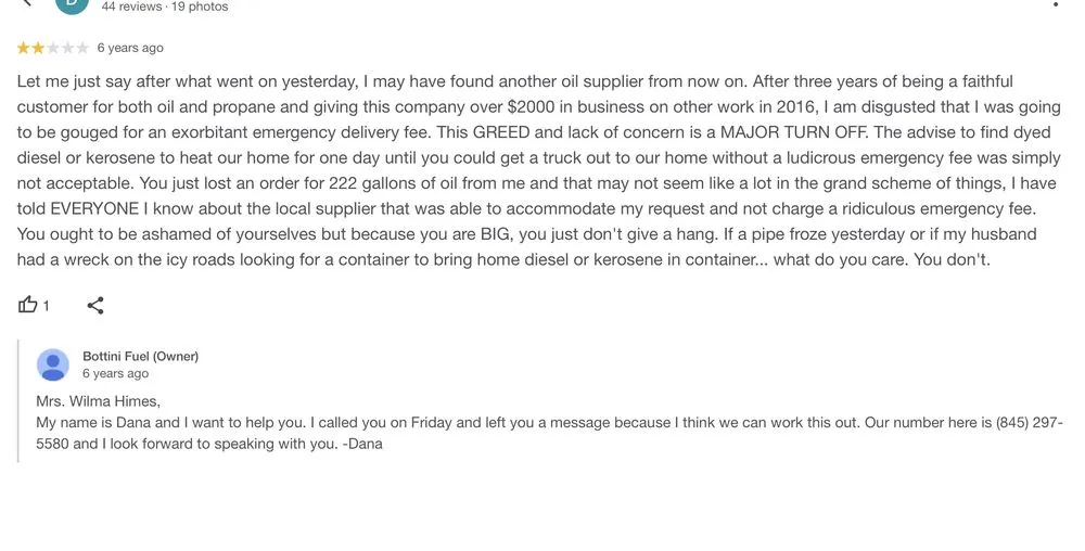 Slide of Bottini Fuel