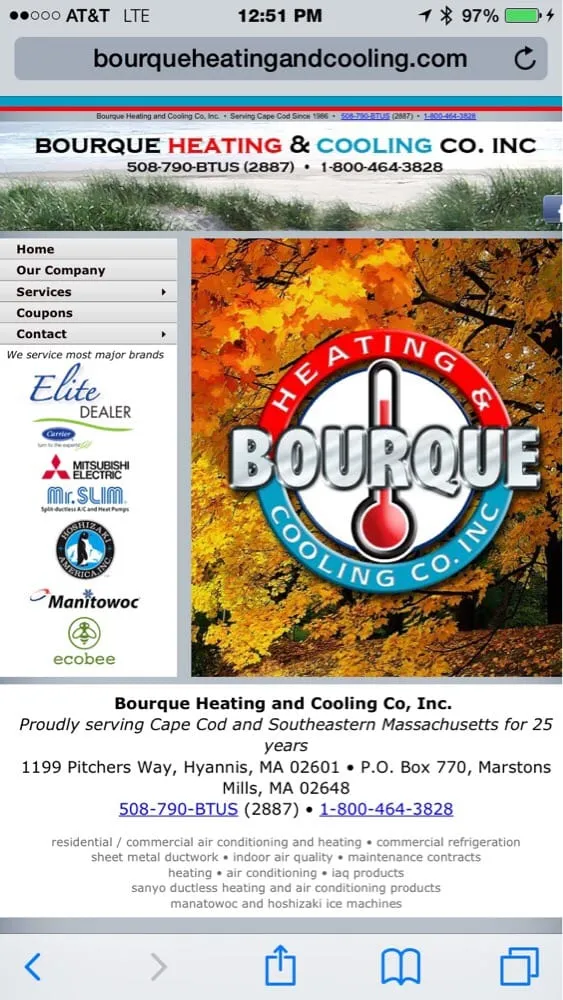 Slide of Bourque Heating & Cooling