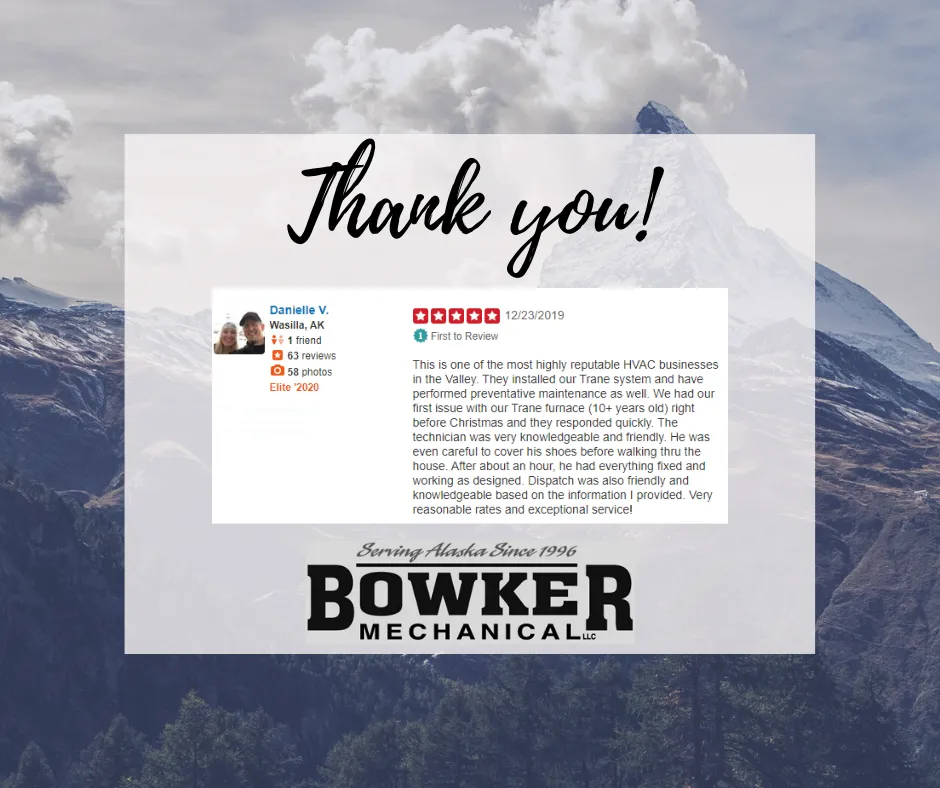 Slide of Bowker Mechanical HVAC