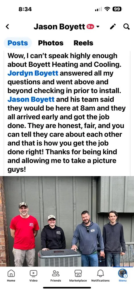 Slide of Boyett Heating & Cooling