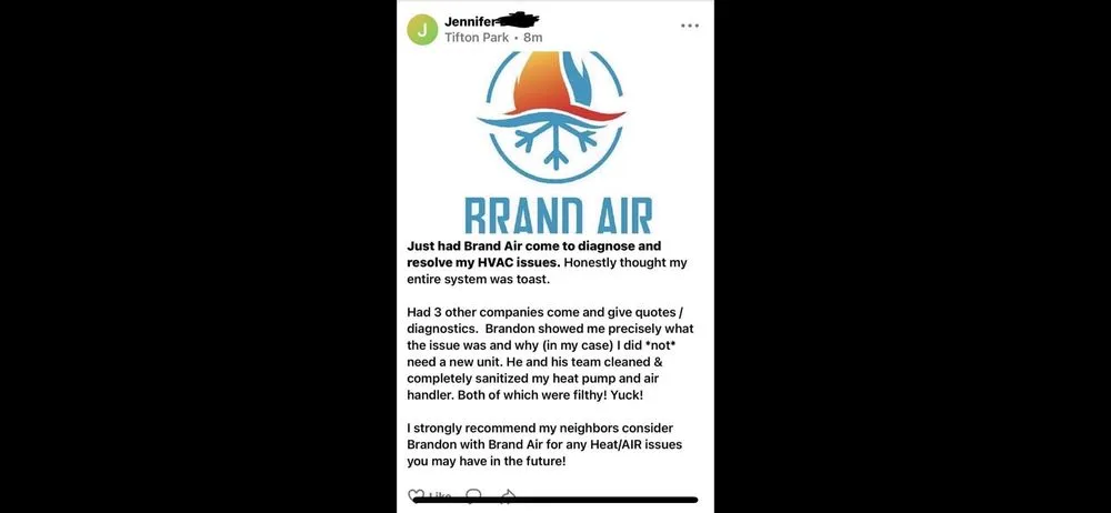 Slide of Brand Air Heating and Cooling