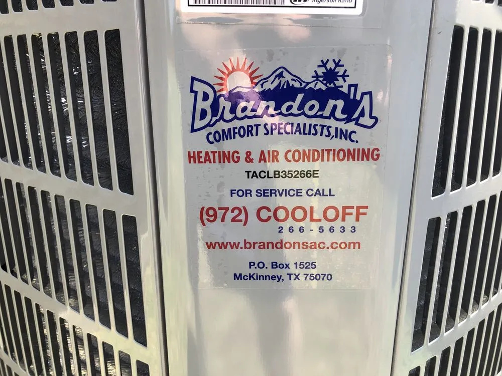 Slide of Brandon's Comfort Specialists