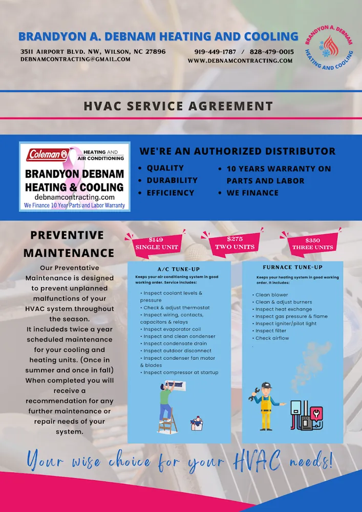 Slide of Brandyon A Debnam Heating and Cooling