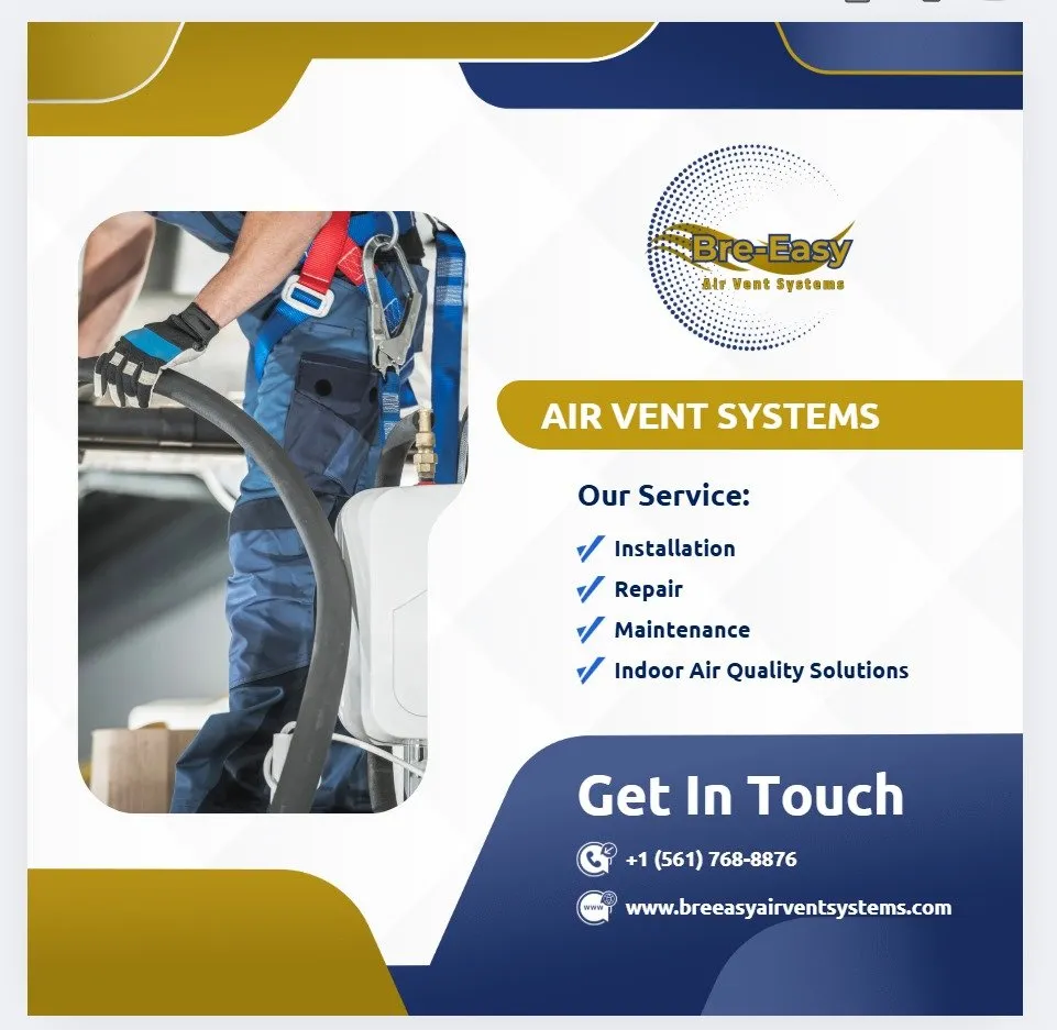 Slide of Bre Easy Air Vent Systems