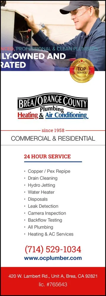 Slide of Brea/Orange County Plumbing Heating & Air Conditioning