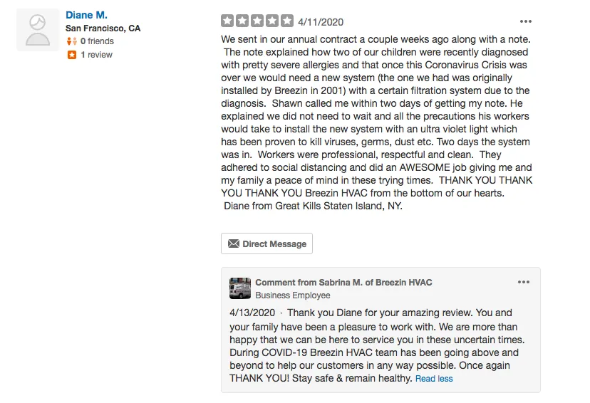 Slide of Breezin HVAC