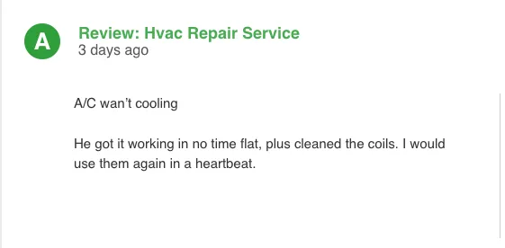 Slide of Breezin HVAC