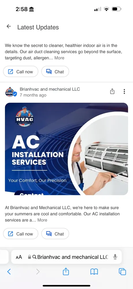 Slide of Brian HVAC And Mechanical