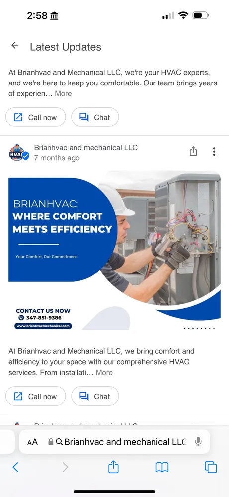 Slide of Brian HVAC And Mechanical