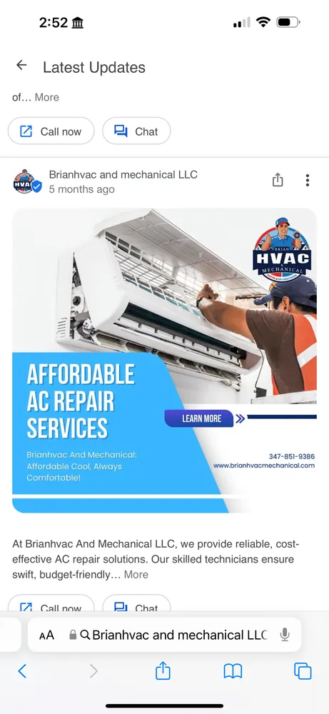 Slide of Brian HVAC And Mechanical