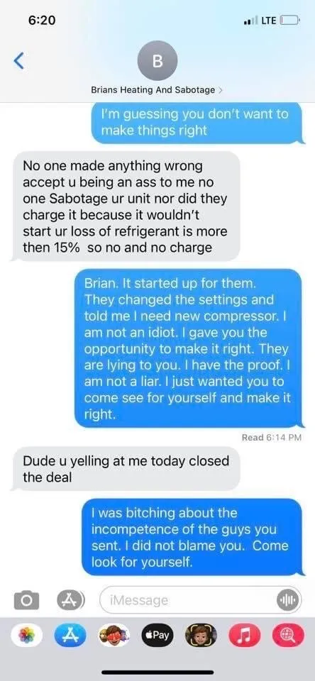 Slide of Brian's Heating & Electrical