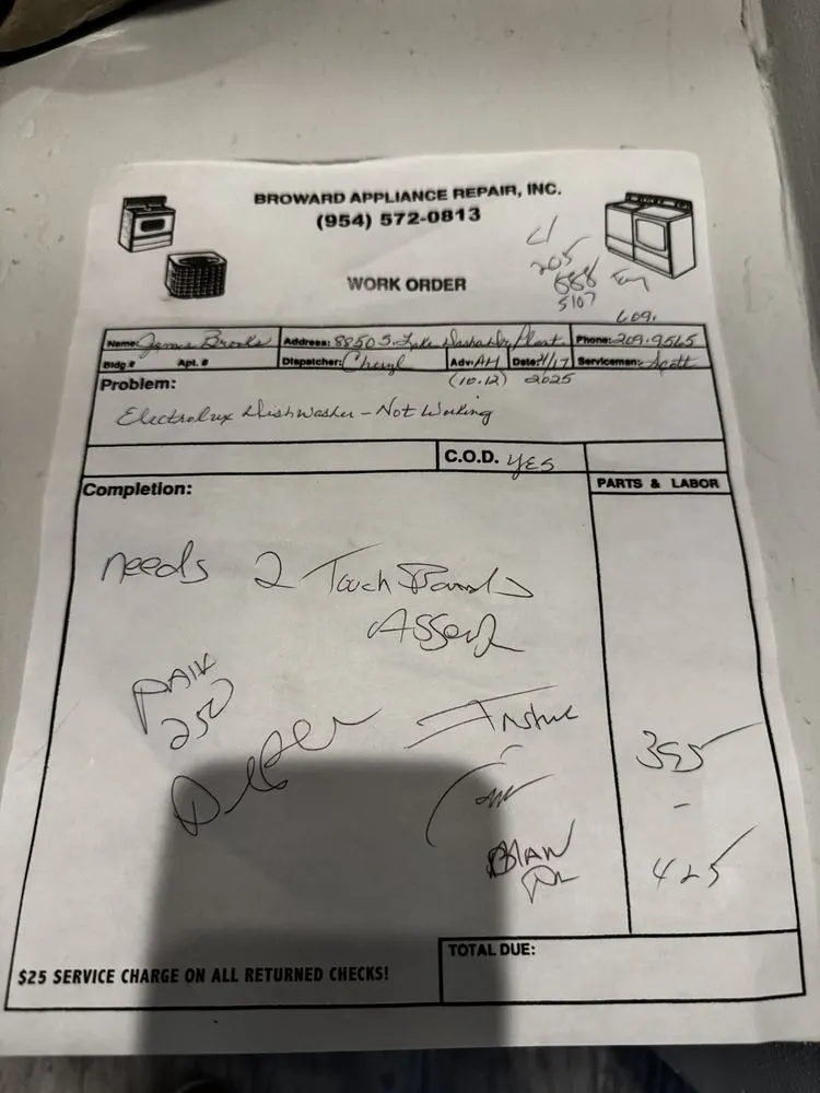 Slide of Broward Appliance Repair