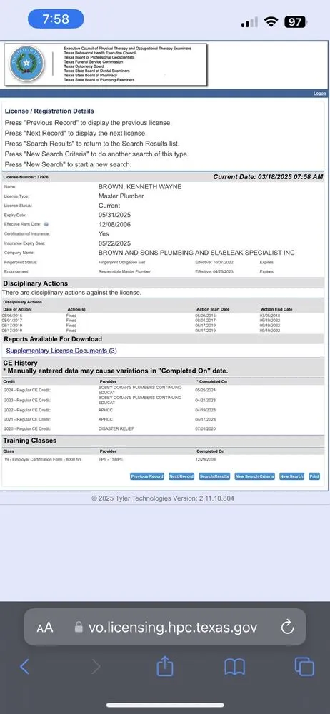 Slide of Brown & Sons Plumbing, Heating, & Air