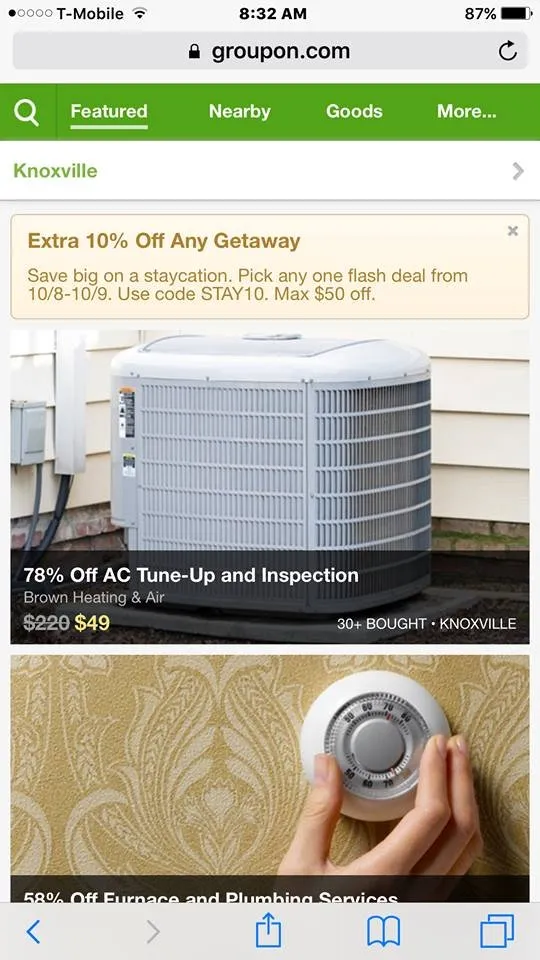 Slide of Brown Heating & Air