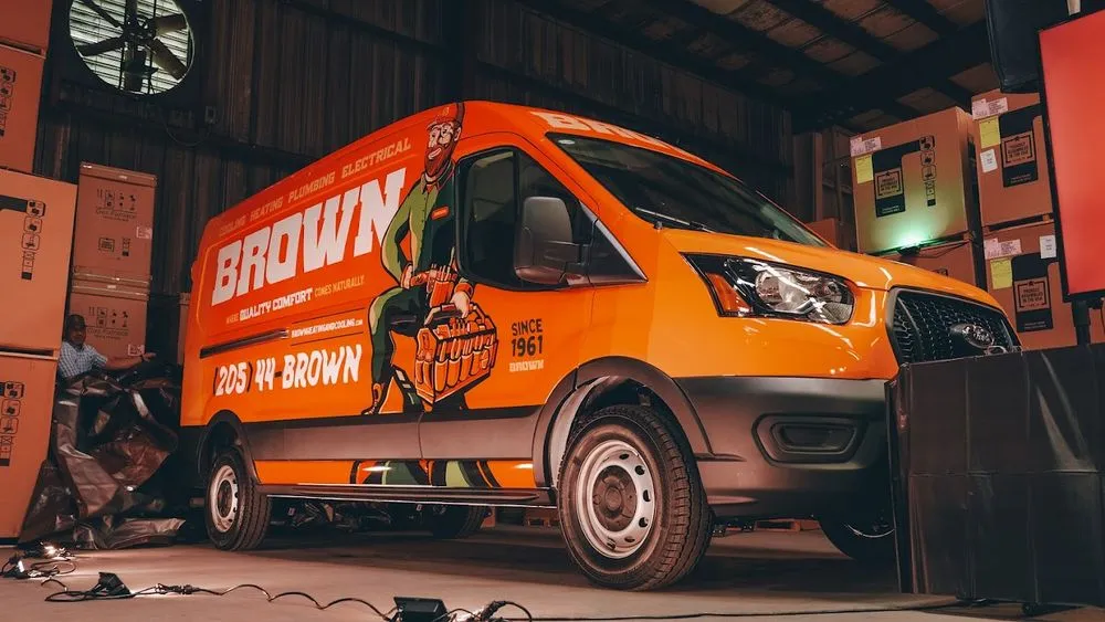 Slide of Brown Heating, Cooling and Plumbing