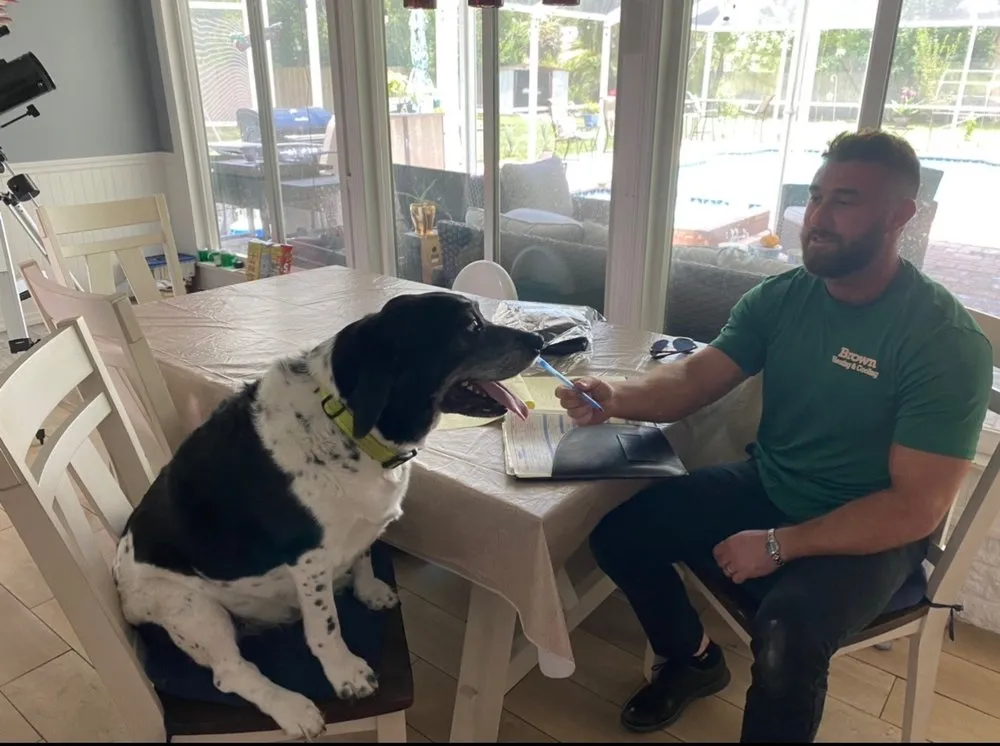 Slide of Brown Heating, Cooling, and Plumbing