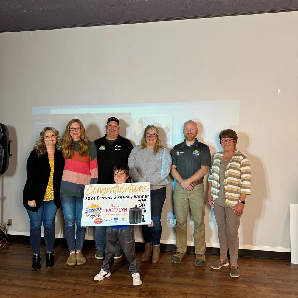 Slide of Browns Heating and Air