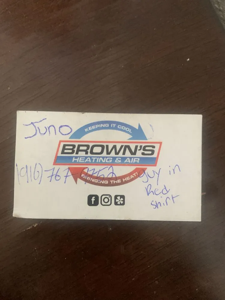Slide of Brown's Heating and Air