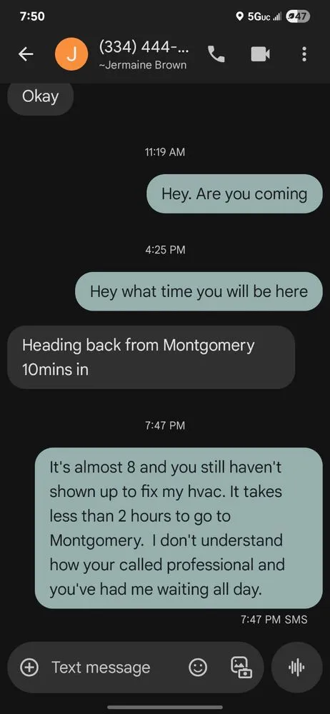 Slide of Brown's Heating Ventilation & Air Conditioning