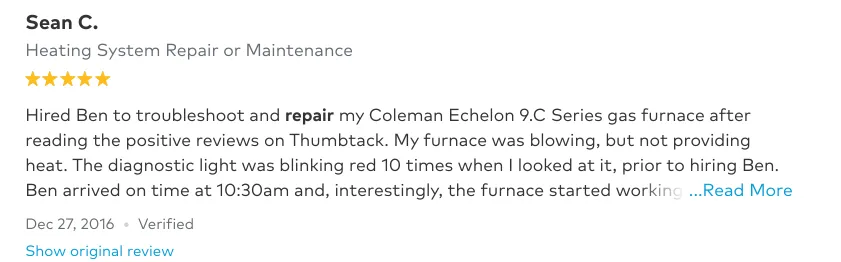 Slide of Brownstone Heating & Air Conditioning