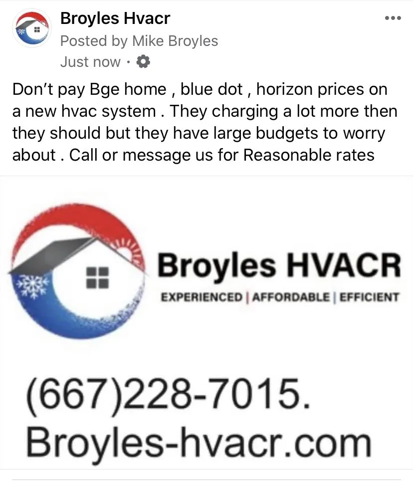 Slide of Broyles HVACR
