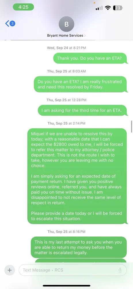 Slide of Bryant Home Services