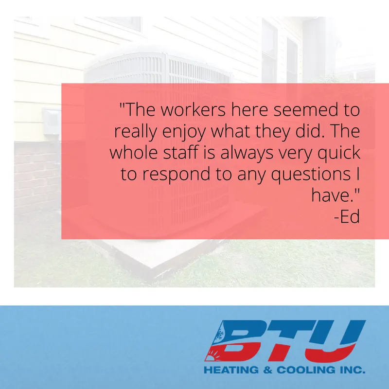 Slide of BTU Heating & Cooling