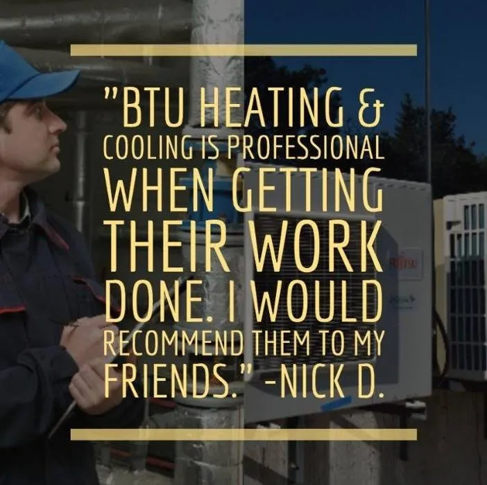 Slide of BTU Heating & Cooling