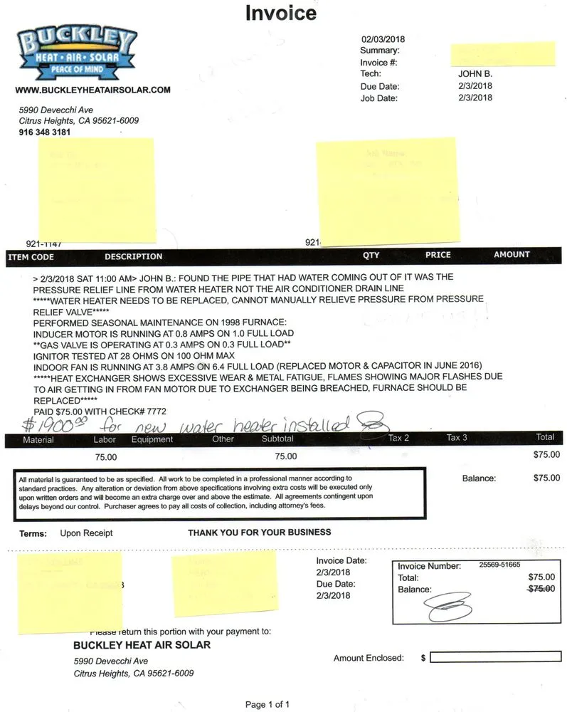 Slide of Buckley Heat Air Solar