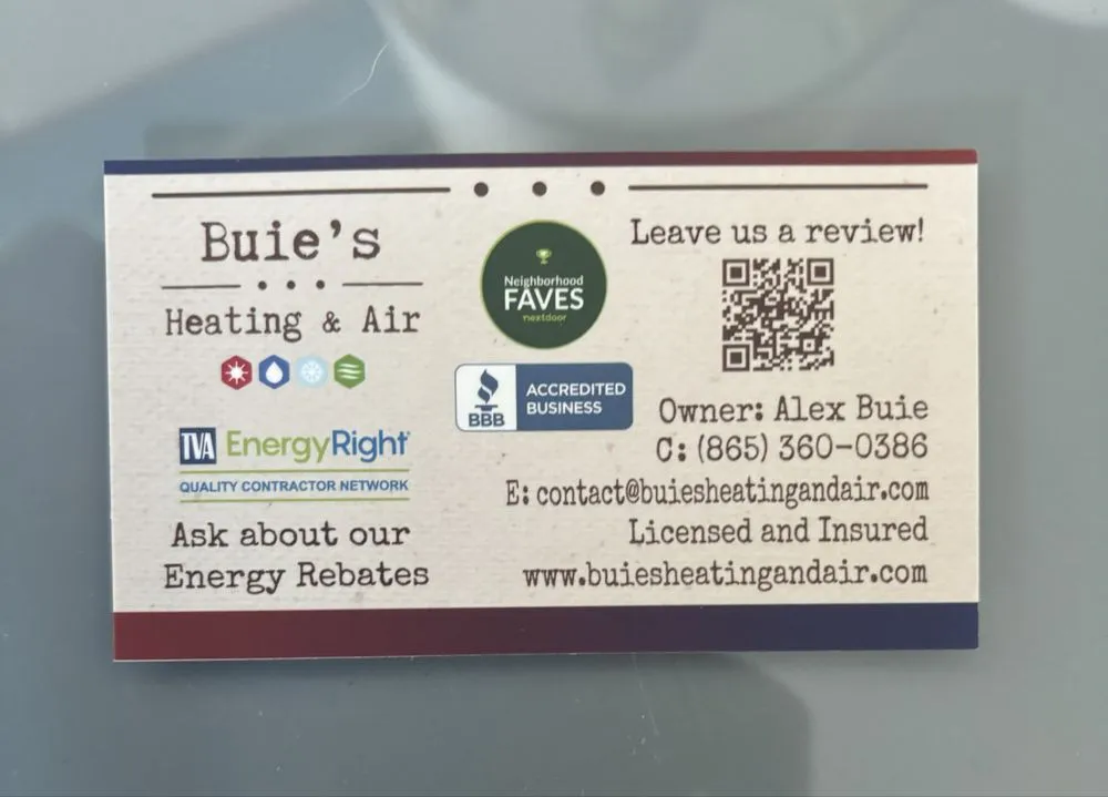 Slide of Buie's Heating and Air