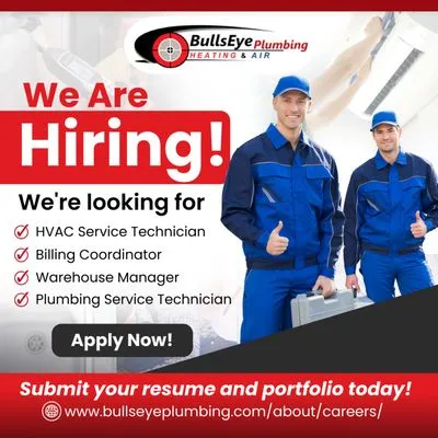 BullsEye Plumbing Heating & Air Logo