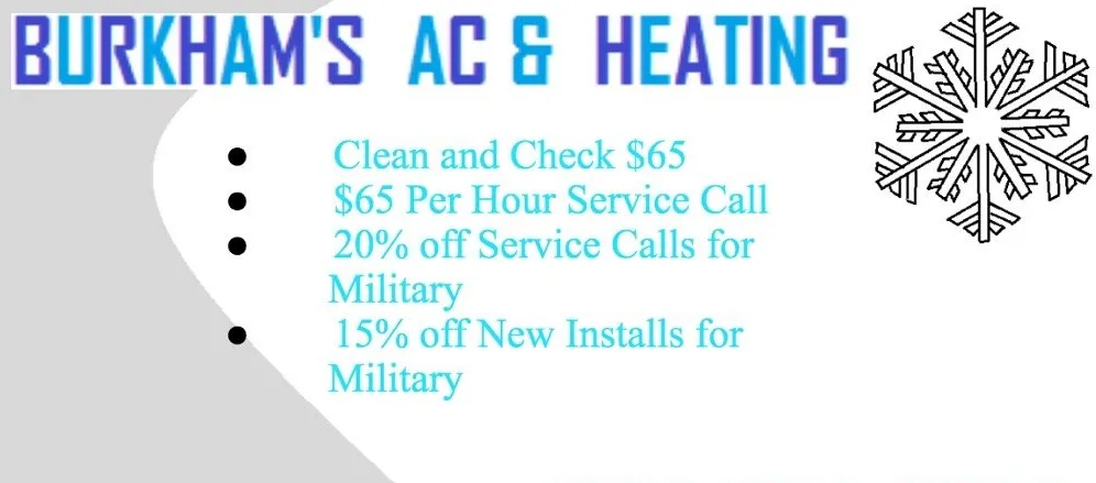 Slide of Burkham's AC and Heating