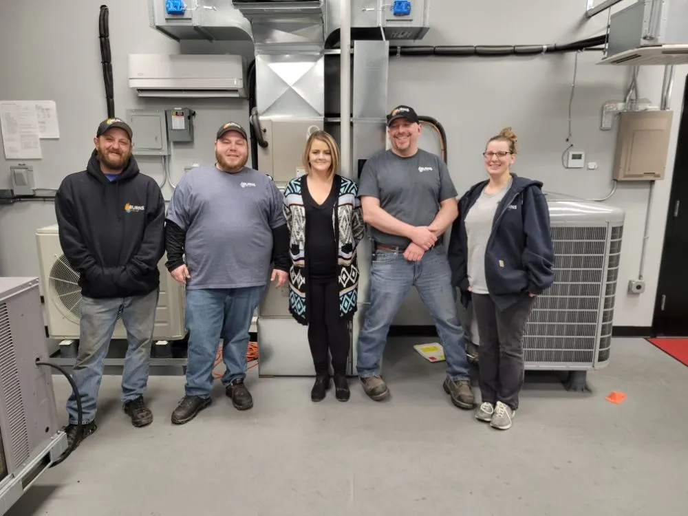 Slide of Burns HVAC