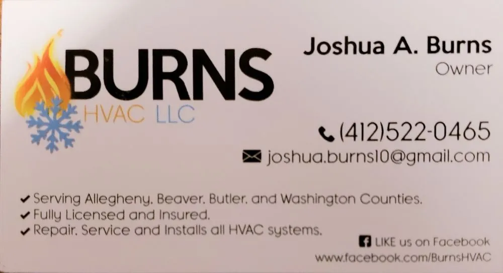 Slide of Burns HVAC