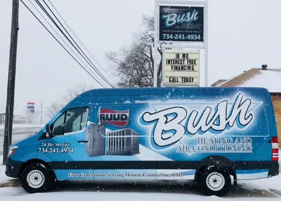 Bush Heating and Air Conditioning Logo